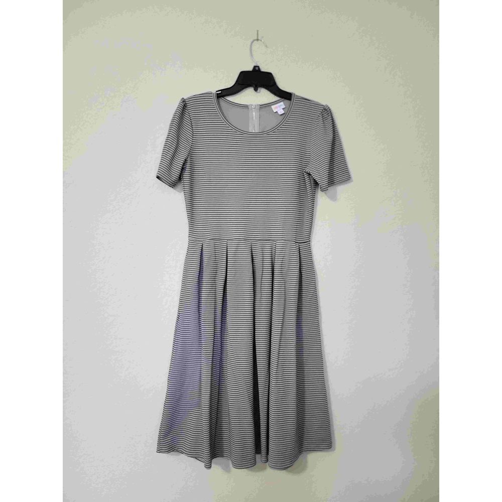 LULAROE Gray Skater dress- size Large